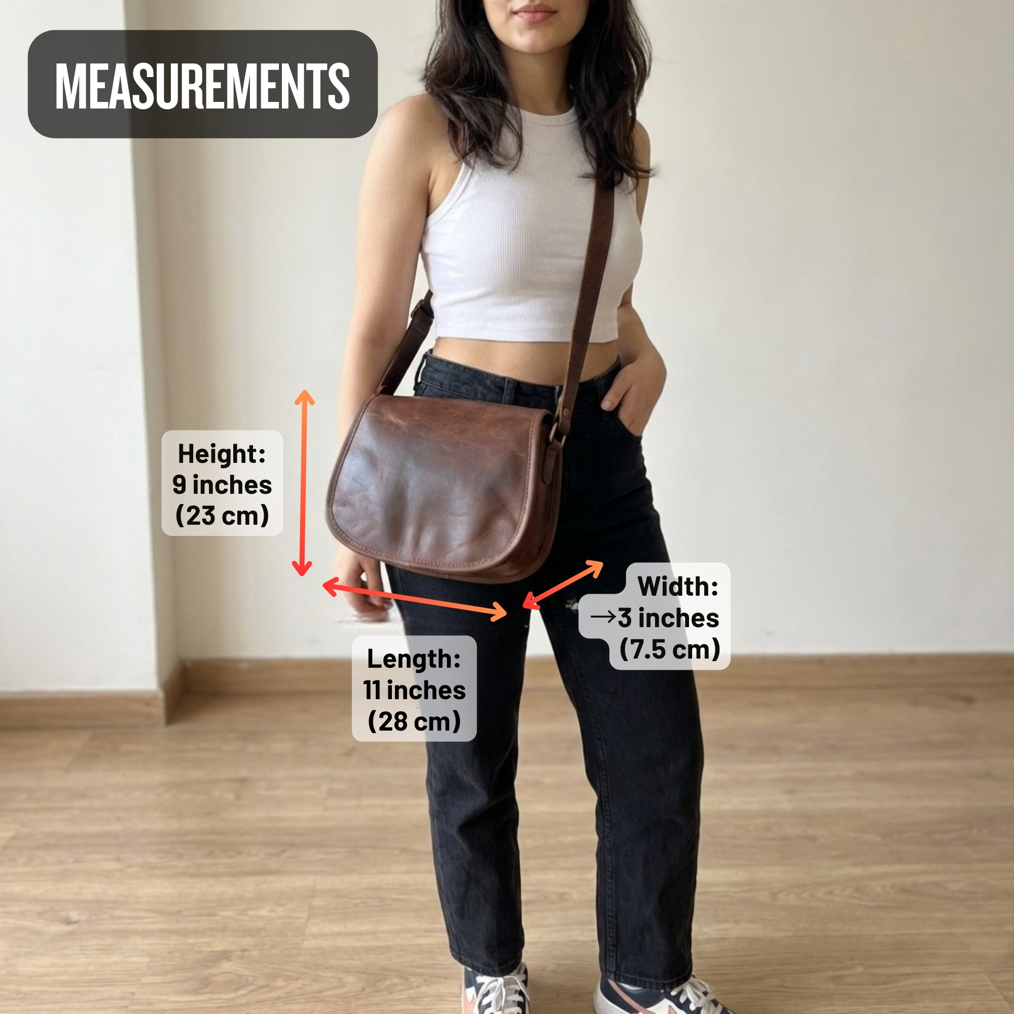  Women's Saddle Crossbody Handbag Genuine Leather Evening Shoulder Sling Bag